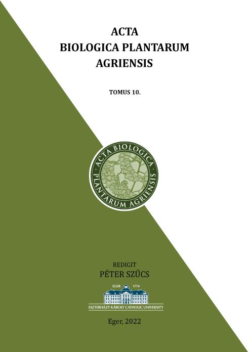 					View Vol. 10 (2022): Acta Biologica Plantarum Agriensis
				